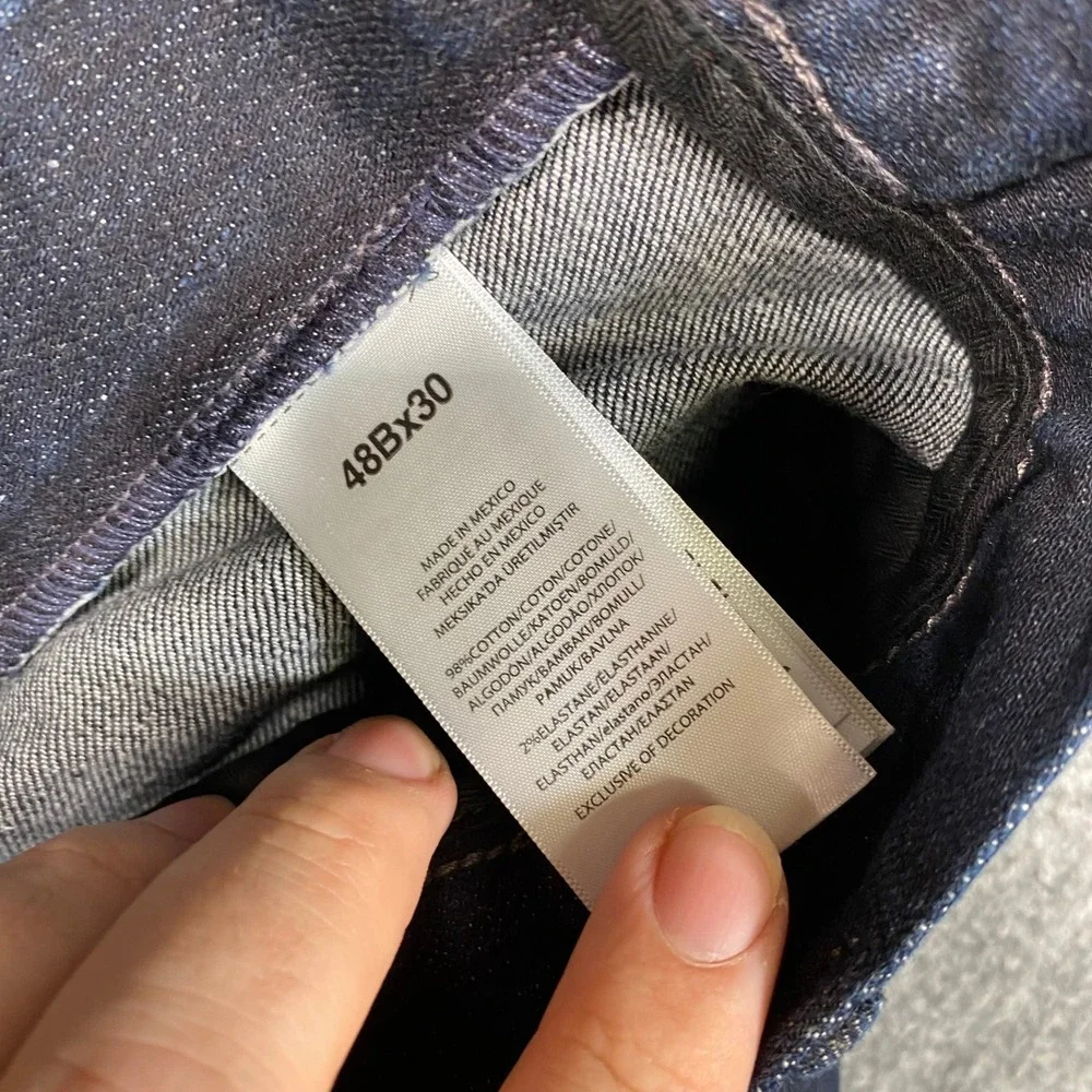 Polo Ralph Lauren Prospect Straight Mens Jeans 48x30 Dark Indigo Blue‎ Denim